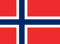 BANDERA NORWEGII 19x35 POLIESTER