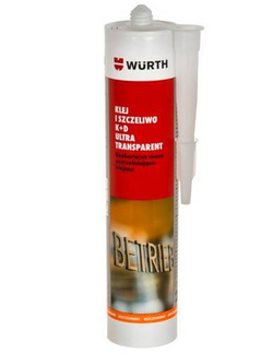 KLEJ I SZCZELIWO WURTH K+D ULTRA TRANSPARENT 290 ML