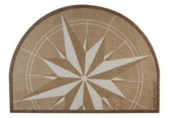 WYCIERACZKA MARYNISTYCZNA WIND ROSE ROUND BROWN MB41215 70x50 cm