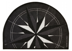 WYCIERACZKA MARYNISTYCZNA WIND ROSE ROUND BLACK MB41213 70x50 cm